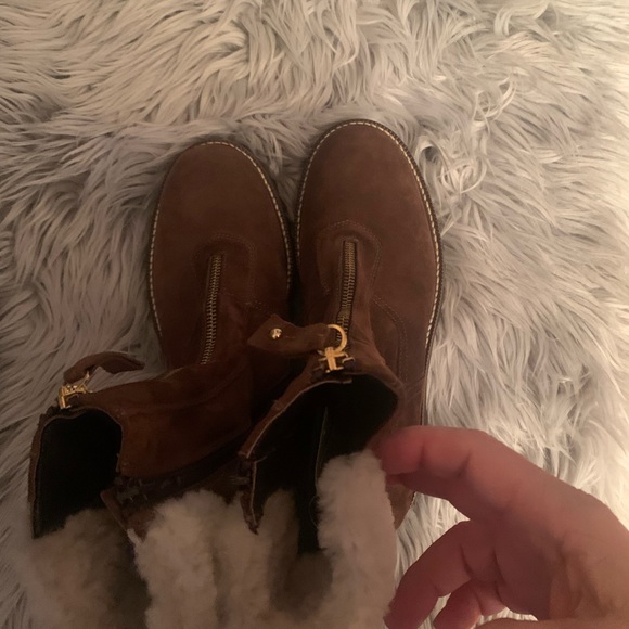 Stylish brown suede boots size 38 - Picture 3 of 8